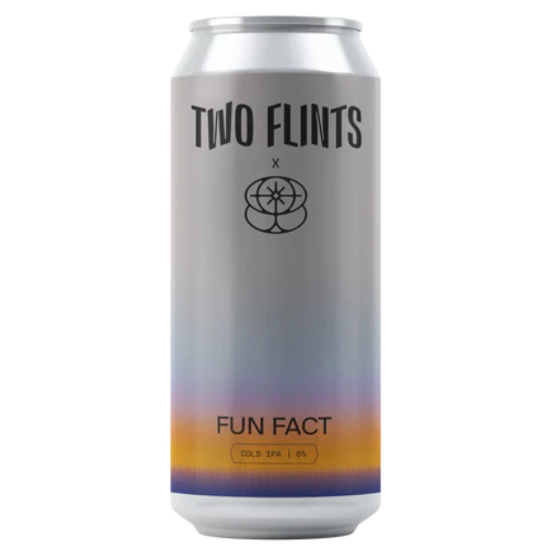 Two Flints Fun Fact Cold IPA Two Flints Fun Fact Cold IPA