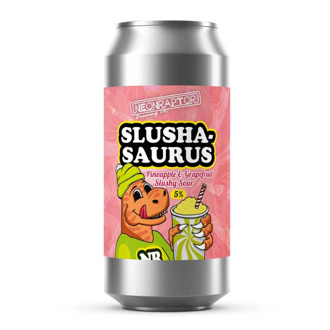 Neon Raptor Slushasaurus Pineapple & Grapefruit Slushy Sour Neon Raptor Slushasaurus Pineapple & Grapefruit Slushy Sour