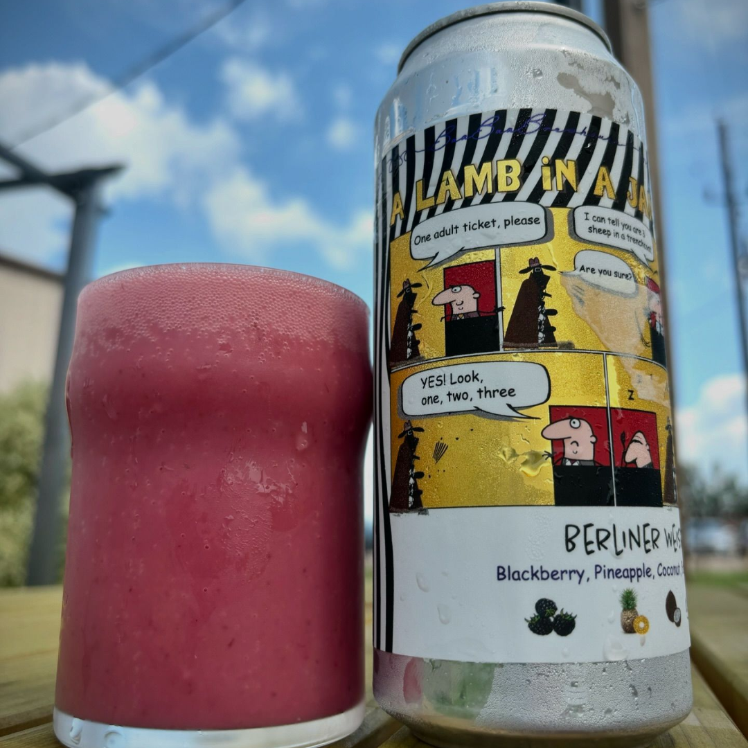 Baa Baa Brewhouse A Lamb In A Jam Blackberry Pineapple Coconut Fluff Berliner Weisse
