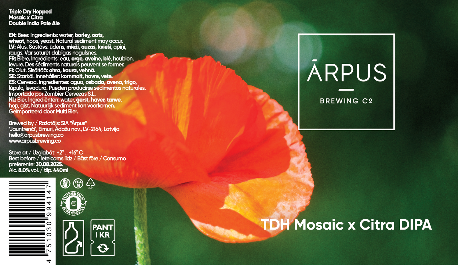Arpus TDH Mosaic x Citra DIPA
