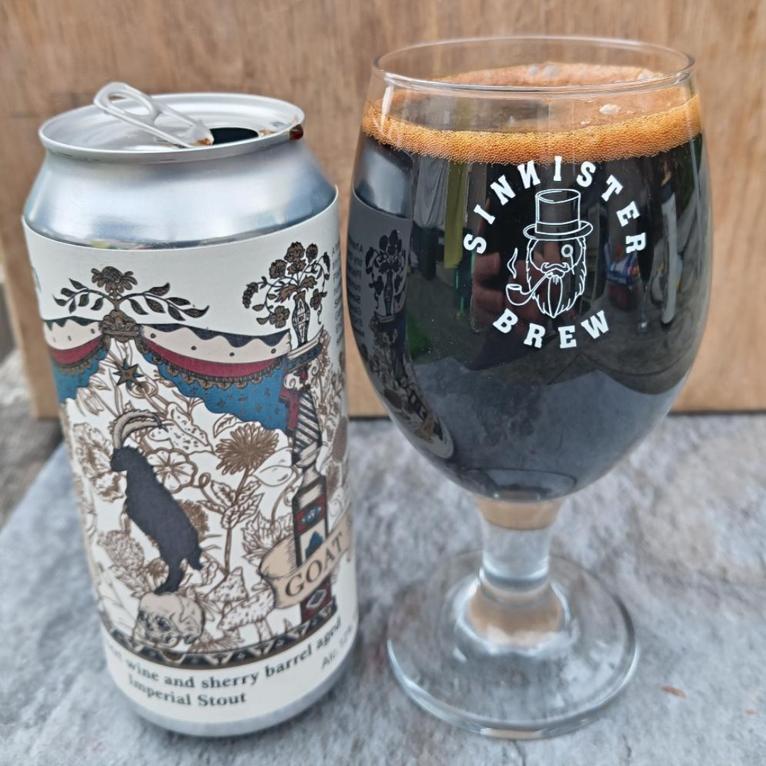 Sinnister Show Goat BA Imperial Stout Sinnister Show Goat BA Imperial Stout