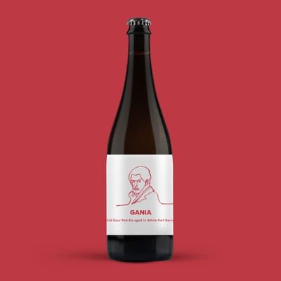 Pomona Island GANIA Wild Sour Red Ale aged in White Port Barrels