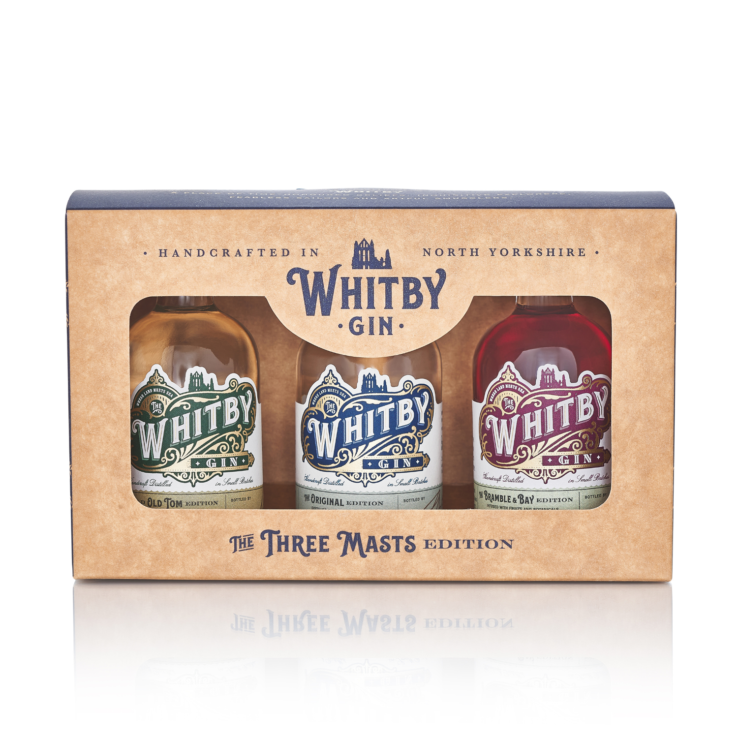 Whitby Gin Three Masts Miniature Gift Set