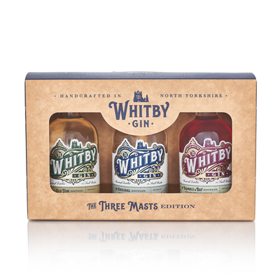 Whitby Gin Three Masts Miniature Gift Set