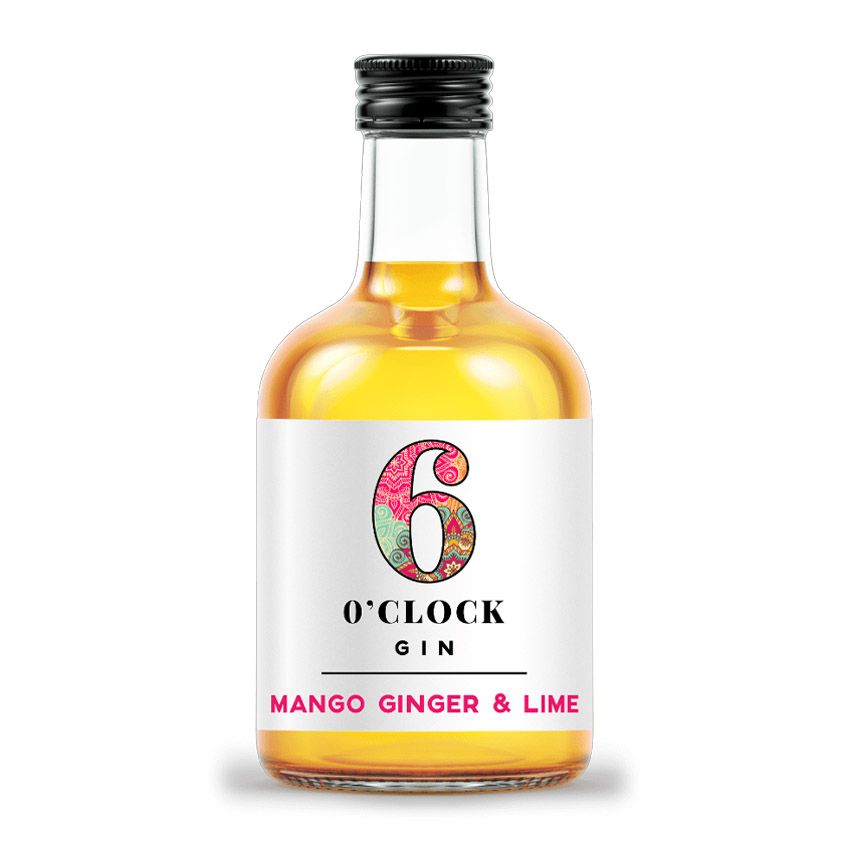 6 O'Clock Mango, Ginger &amp; Lime Gin Miniature