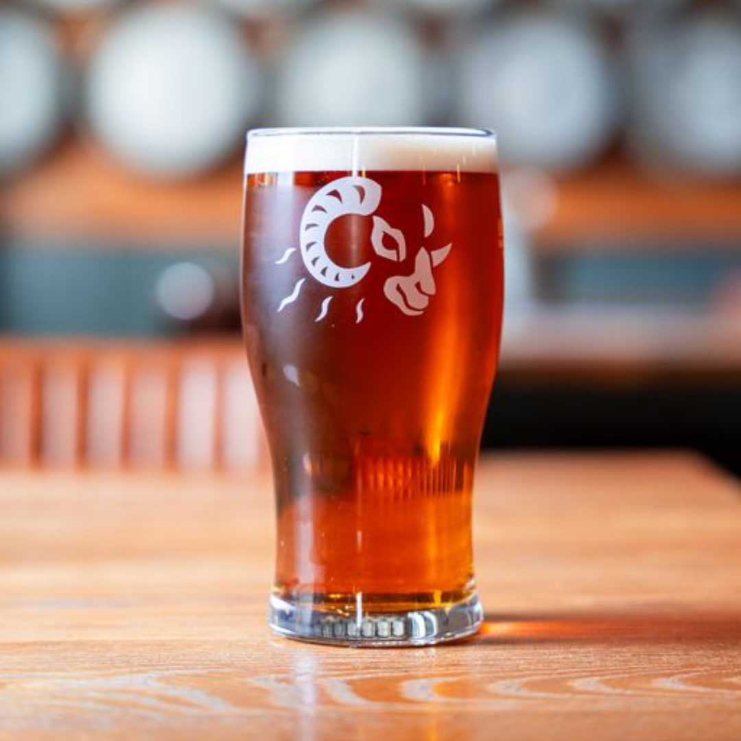 Black Sheep Logo Tulip Pint Glass