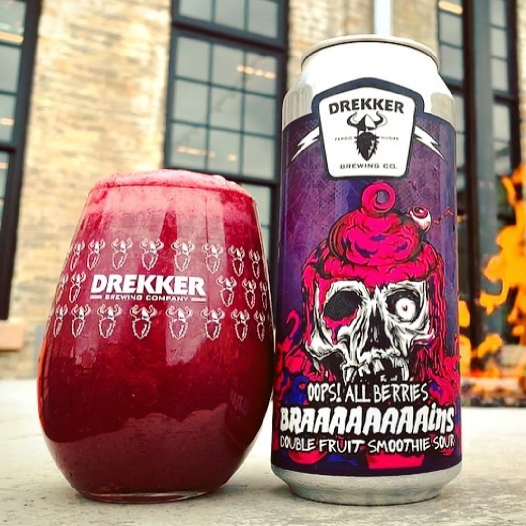 Drekker Oops! All Berries Braaaaaaaains Double Fruit Smoothie Sour