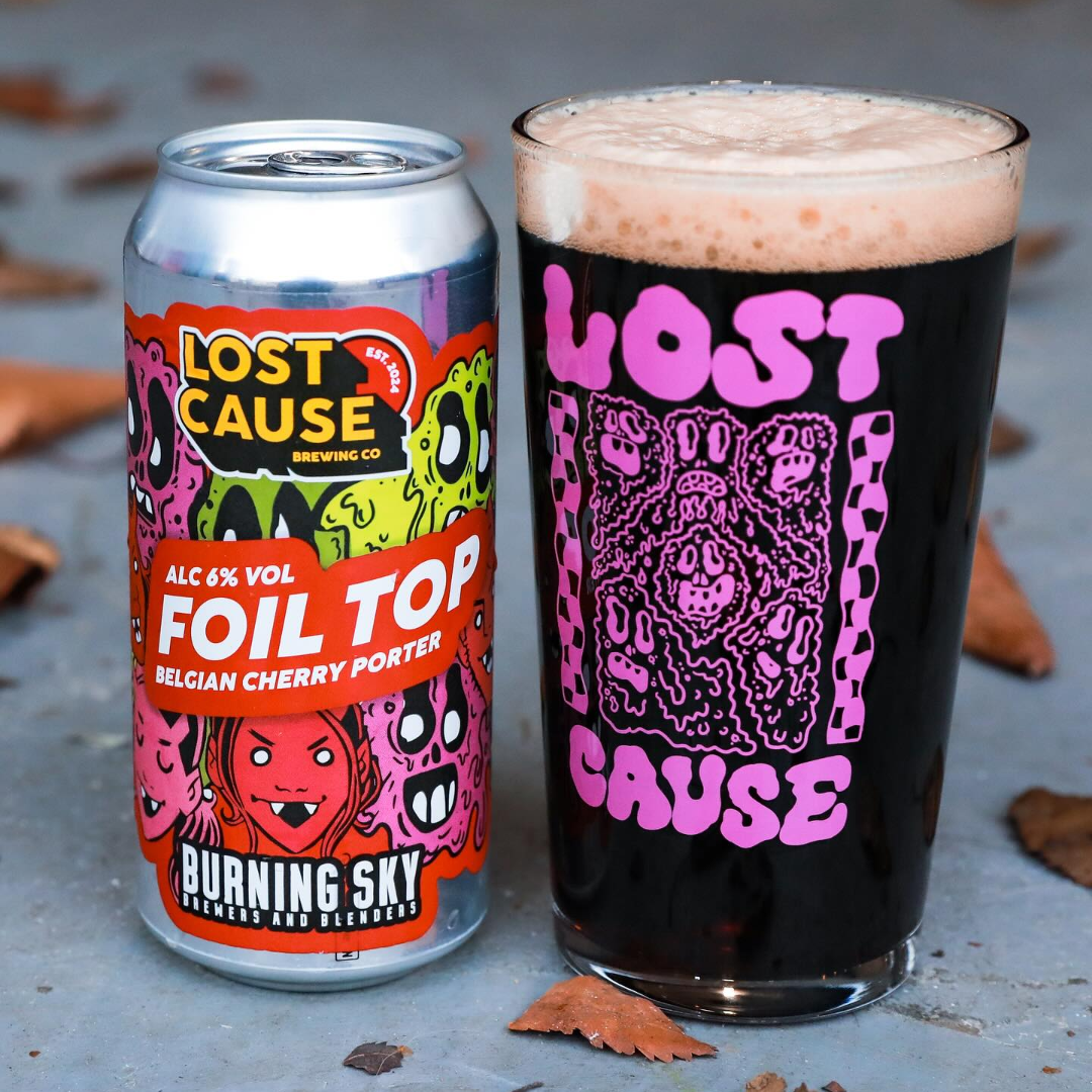 Lost Cause x Burning Sky Foil Top Belgian Cherry Porter Lost Cause x Burning Sky Foil Top Belgian Cherry Porter
