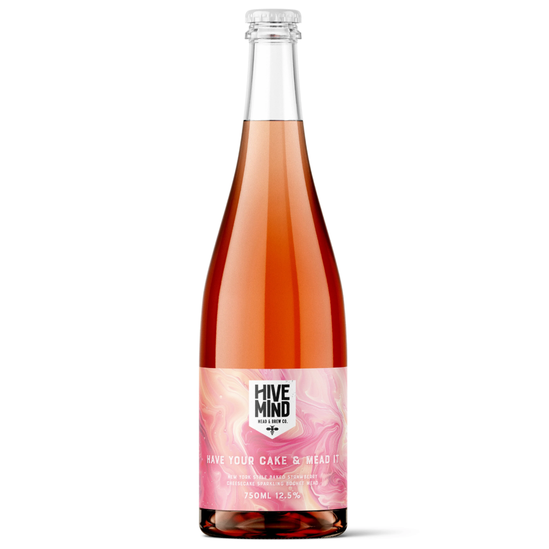Hive Mind Have Your Cake &amp; Mead It Sparkling Bochet Mead