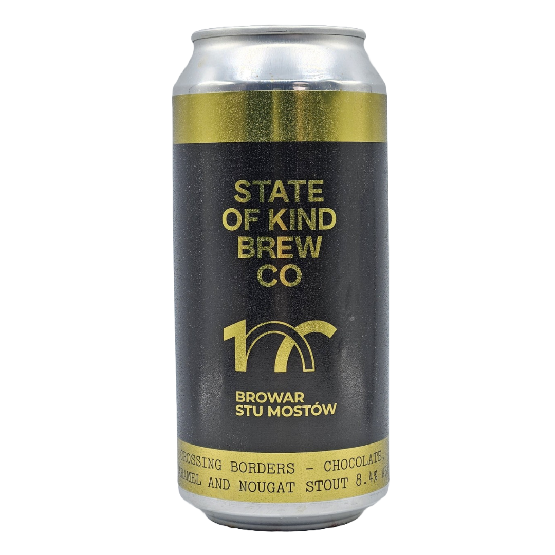 State of Kind x Stu Mostow Crossing Borders Imperial Stout State of Kind x Stu Mostow Crossing Borders Imperial Stout