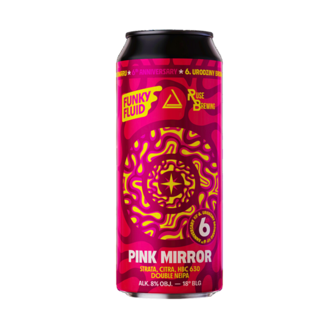 Funky Fluid x Ruse Pink Mirror NE DIPA Funky Fluid x Ruse Pink Mirror NE DIPA