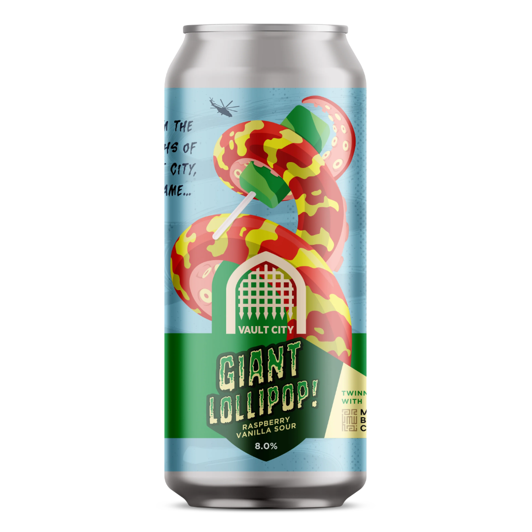 Vault City x Merakai Giant Lollipop Raspberry Vanilla Sour