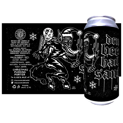 Black Iris Drink Beer Hail Santa Christmas Pudding Porter