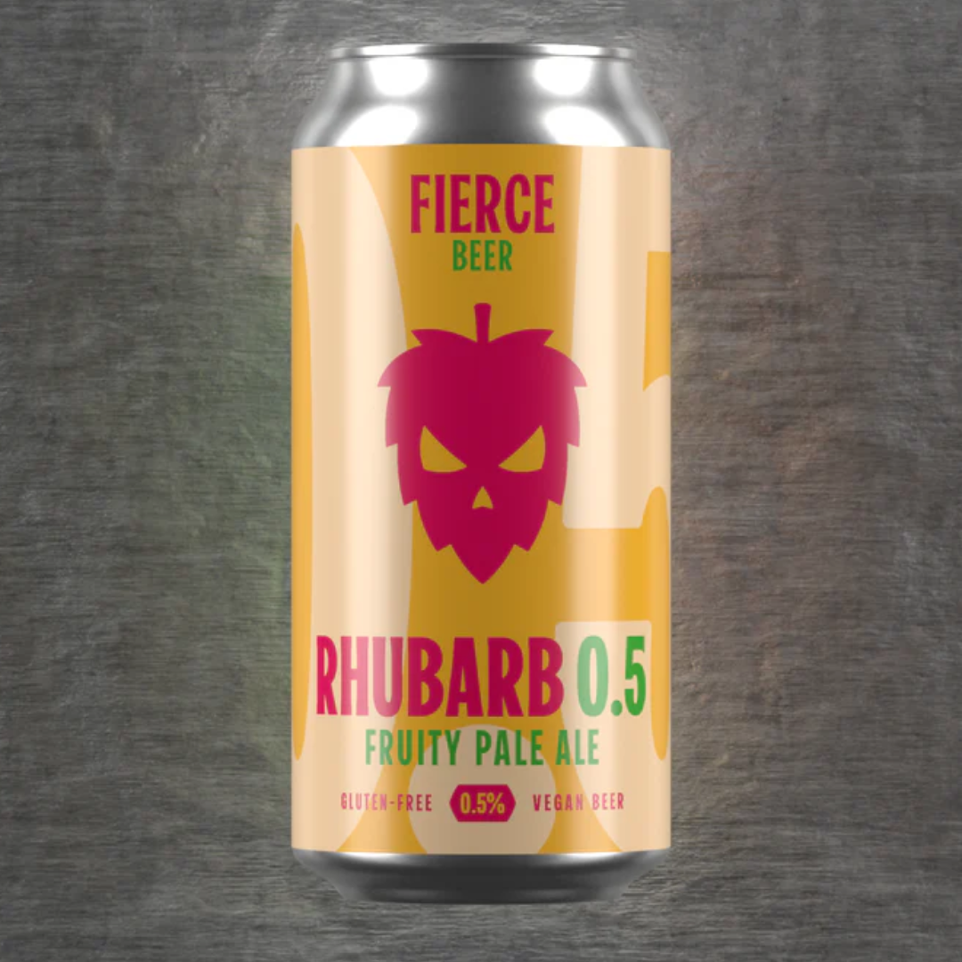 Fierce Non Alcoholic Rhubarb 0.5 Fruity Pale Ale