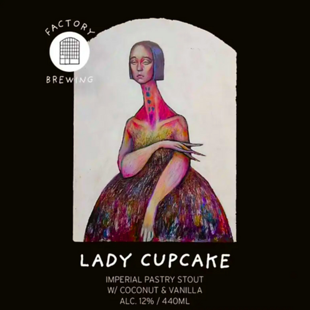 Factory Lady Cupcake Coconut &amp; Vanilla Imperial Pastry Stout