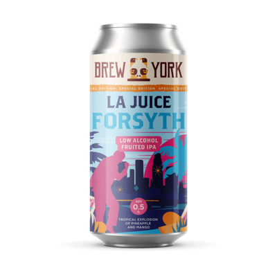 Brew York LA Juice Forsyth Low Alcohol Fruited IPA
