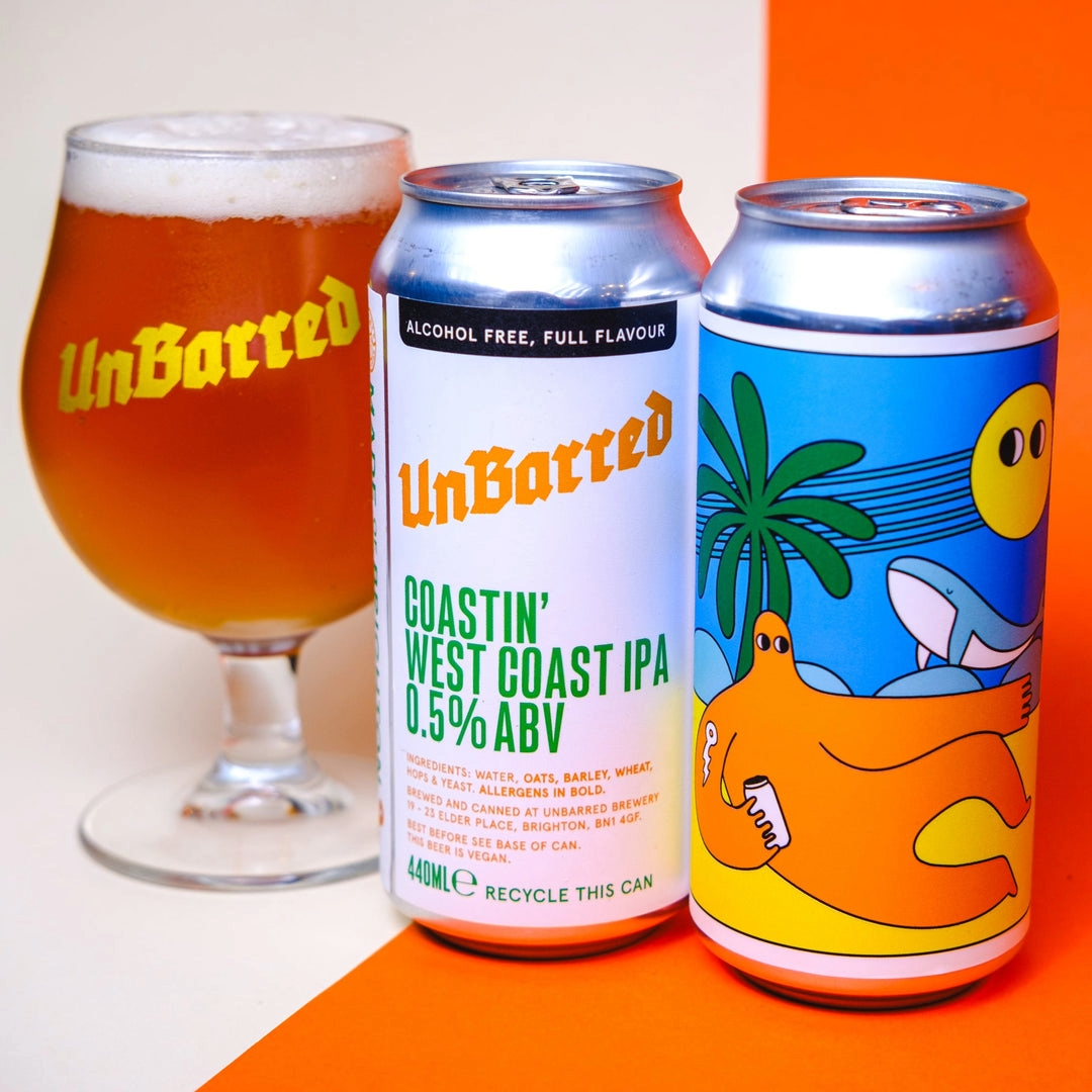UnBarred Coastin' Alcohol Free WC IPA UnBarred Coastin' Alcohol Free WC IPA