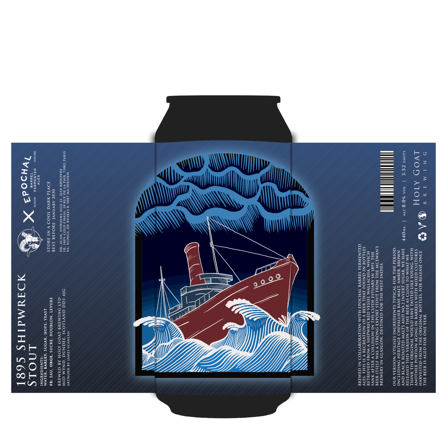 Holy Goat x Epochal 1895 Shipwreck Stout Holy Goat x Epochal 1895 Shipwreck Stout