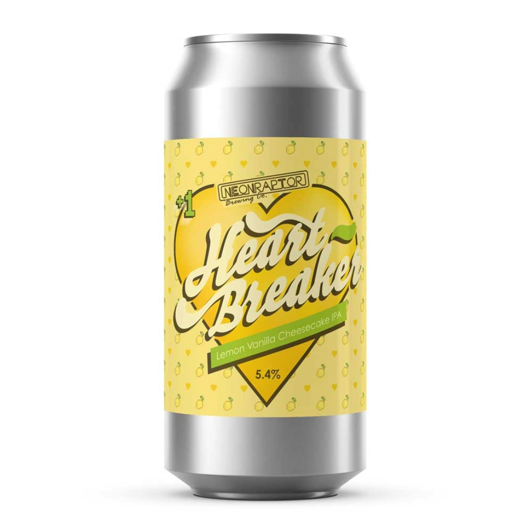 Neon Raptor Heart Breaker Lemon Vanilla Cheesecake IPA Neon Raptor Heart Breaker Lemon Vanilla Cheesecake IPA