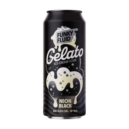 Funky Fluid Gelato: Neon Black Sour Funky Fluid Gelato: Neon Black Sour