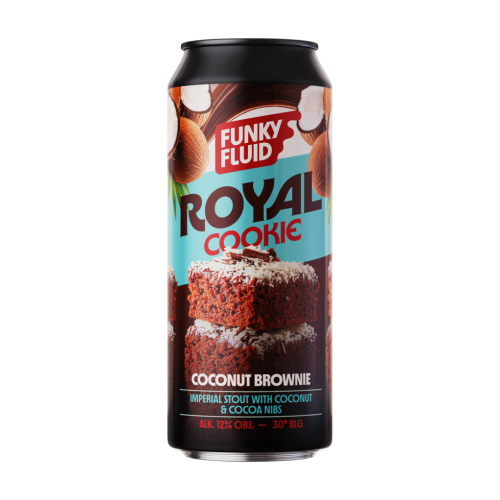 Funky Fluid Royal Cookie: Coconut Brownie Imperial Stout Funky Fluid Royal Cookie: Coconut Brownie Imperial Stout