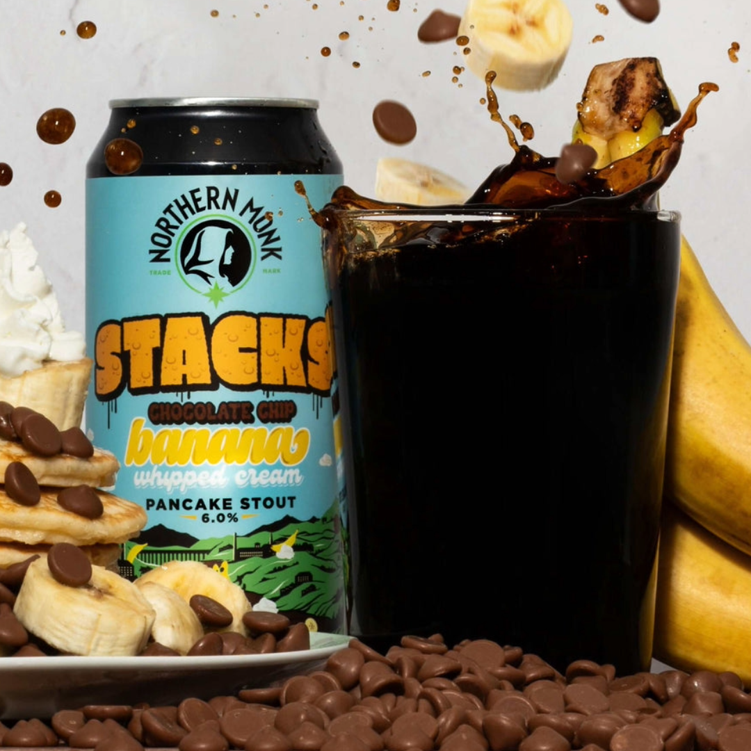 Northern Monk Stacks Chocolate Chip Banana &amp; Whipped Cream Pancake Stout