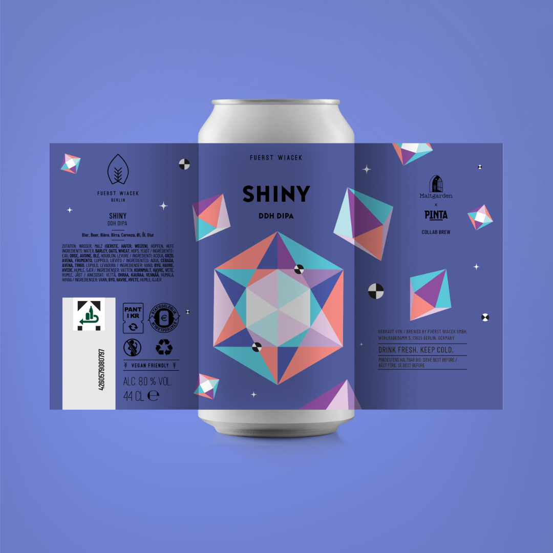 Fuerst Wiacek x Maltgarden x Pinta Shiny DDH DIPA Fuerst Wiacek x Maltgarden x Pinta Shiny DDH DIPA