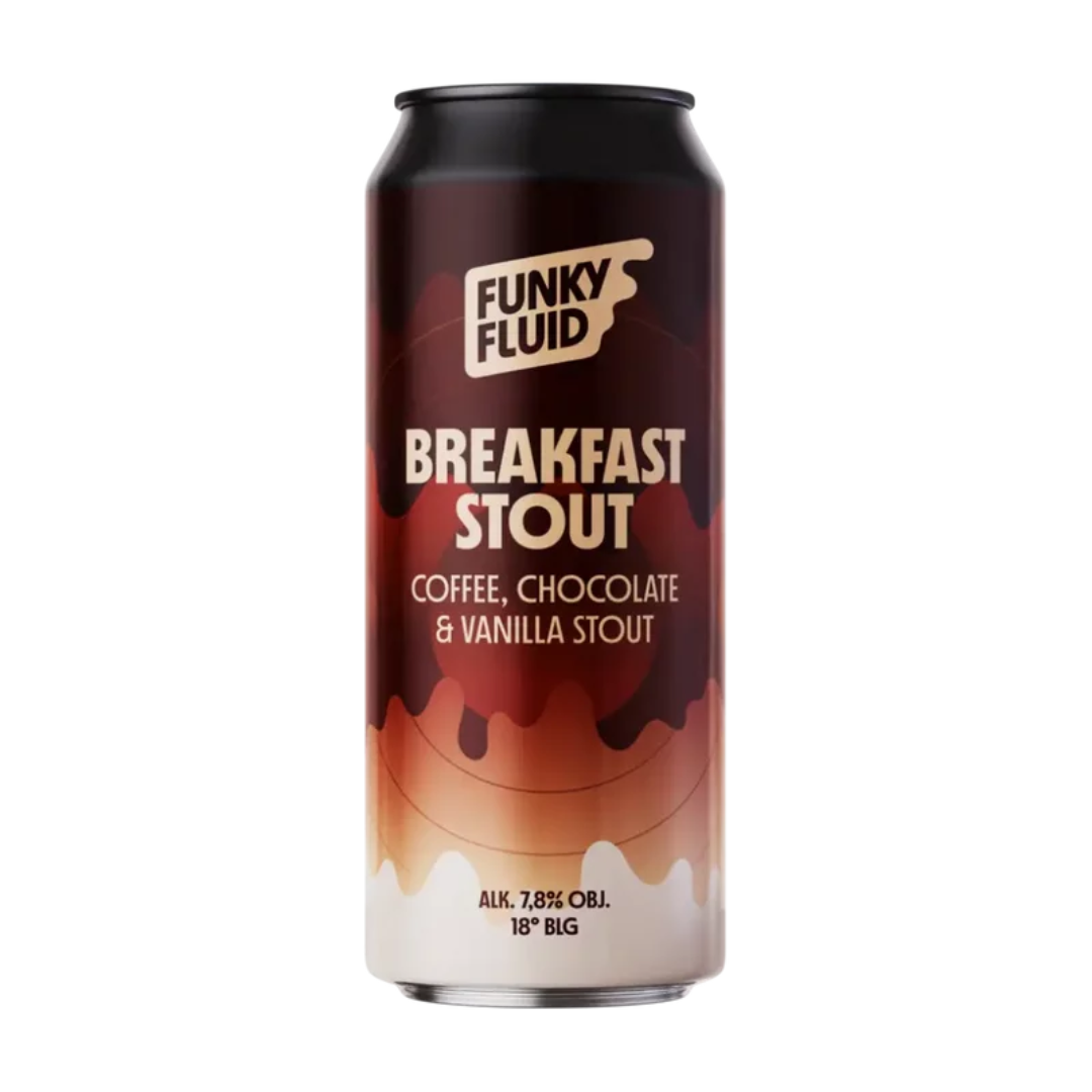 Funky Fluid Breakfast Stout Coffee Chocolate & Vanilla Stout Funky Fluid Breakfast Stout Coffee Chocolate & Vanilla Stout