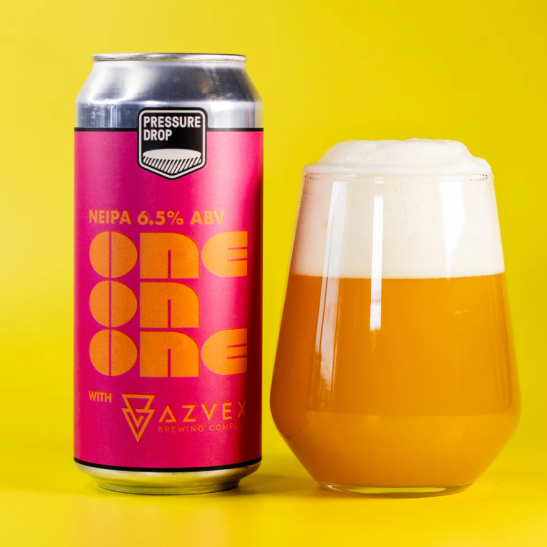 Pressure Drop x Azvex One On One NE IPA Pressure Drop x Azvex One On One NE IPA