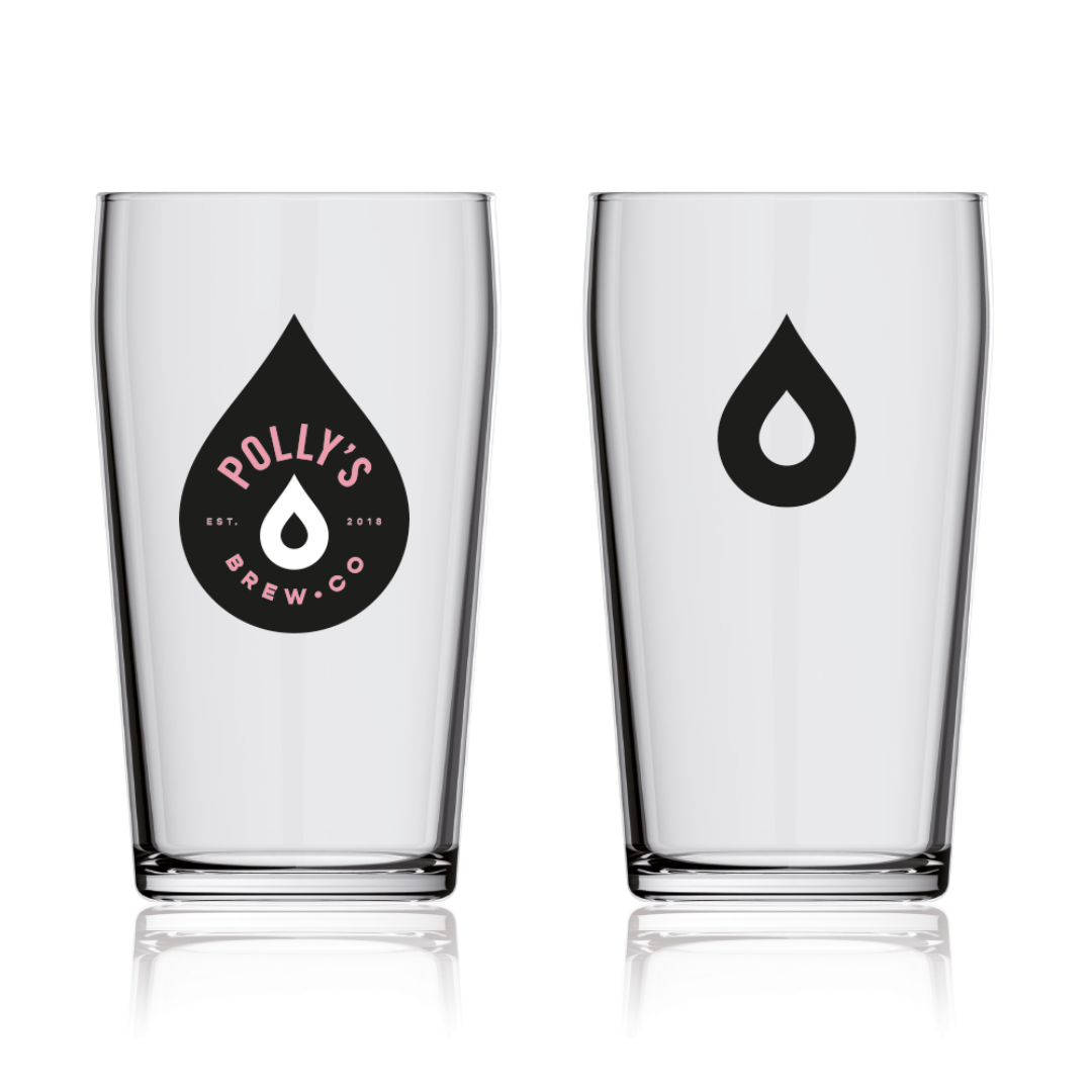 Polly&#39;s Brew Brent Pint Glass