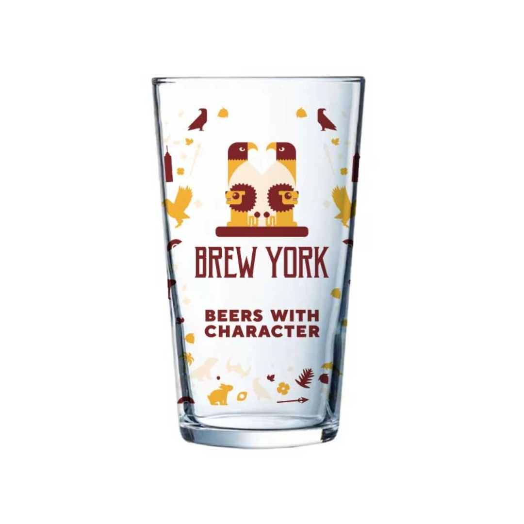 ​Brew York Straight HALF PINT Glass