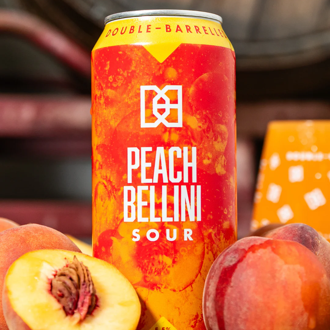 Double Barrelled Peach Bellini Sour