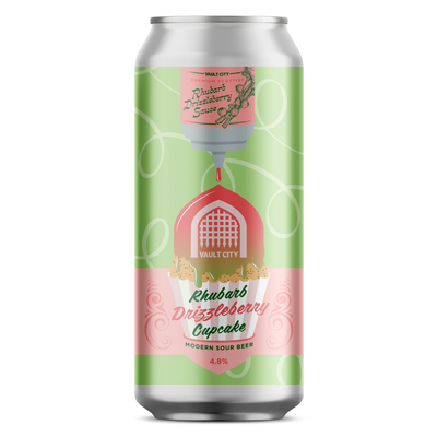 Vault City Rhubarb Drizzleberry Cupcake Sour