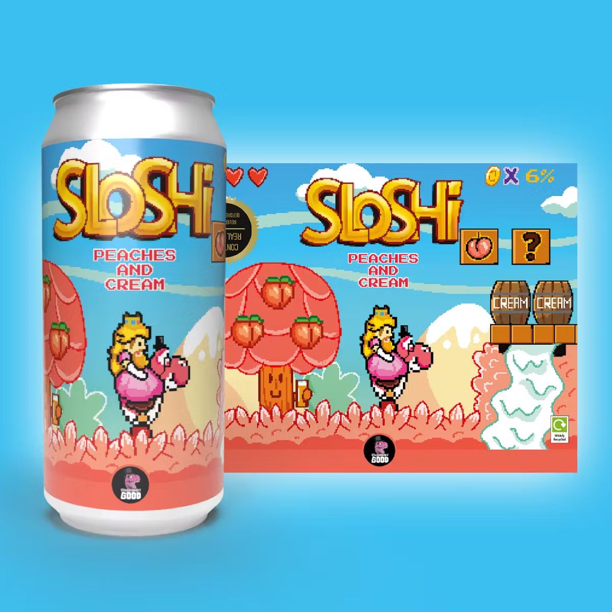 Staggeringly Good Sloshi Peaches And Cream Sour
