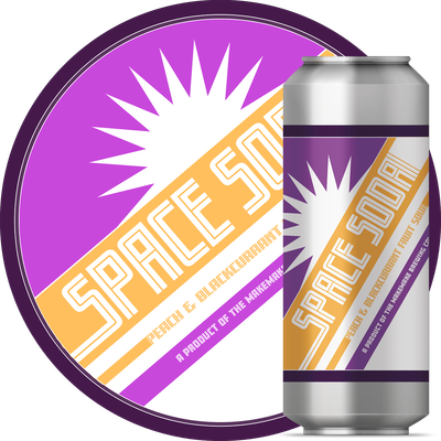 Makemake Space Soda Peach &amp; Blackcurrant Sour