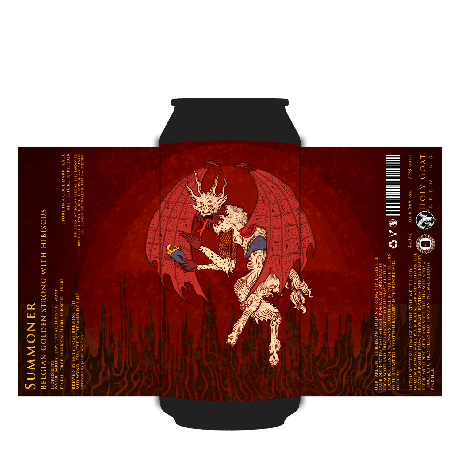 Holy Goat Summoner Belgian Golden Strong with Hibiscus