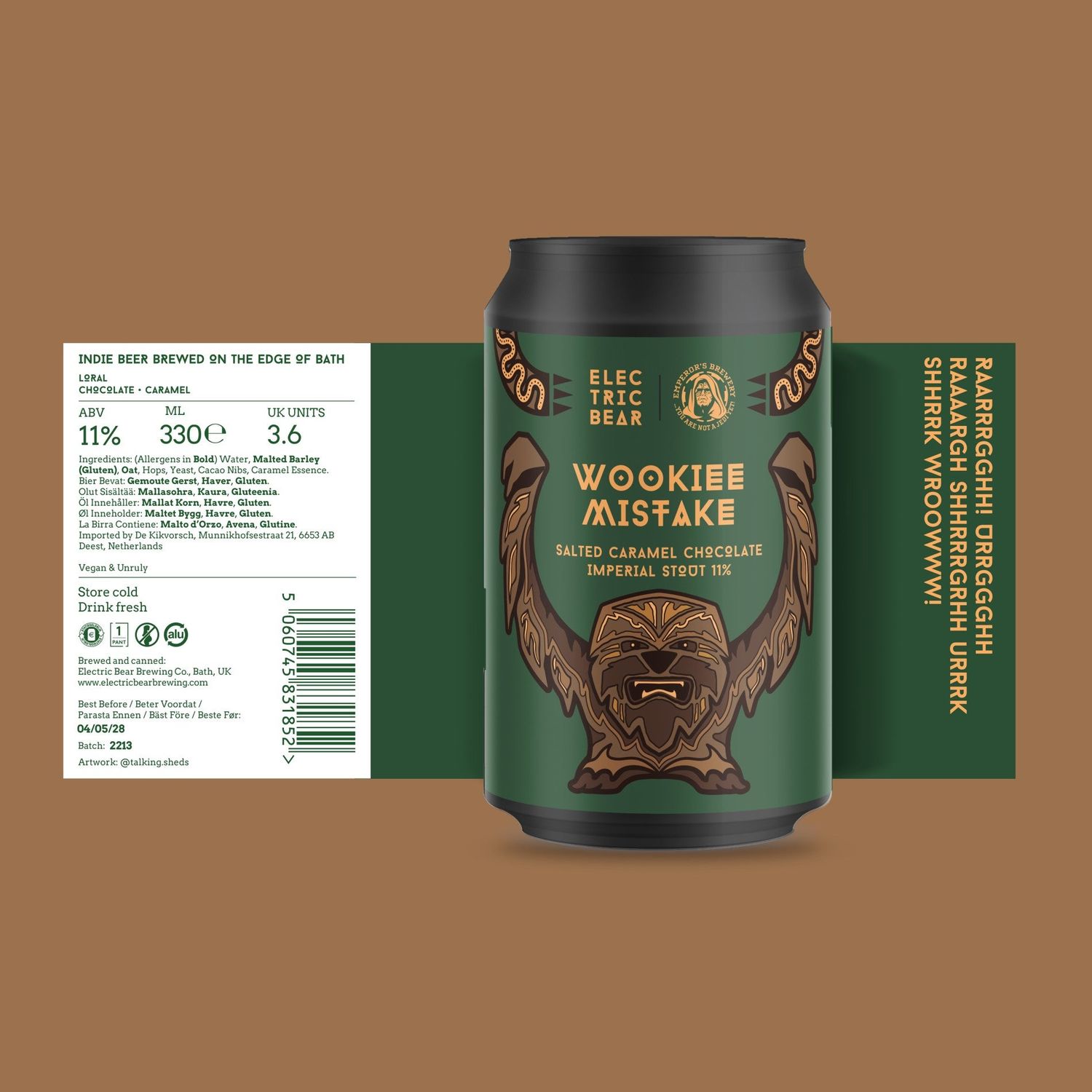 Electric Bear x Emperors Wookiee Mistake Imperial Stout Electric Bear x Emperors Wookiee Mistake Imperial Stout
