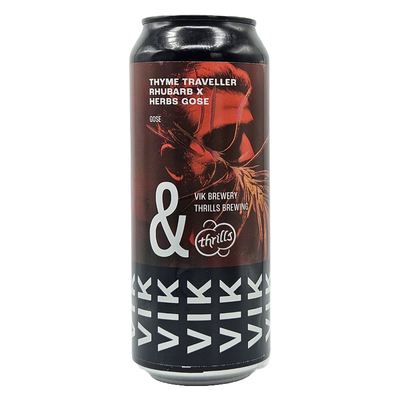 Vik x Thrills Thyme Traveller Rhubarb &amp; Herbs Gose