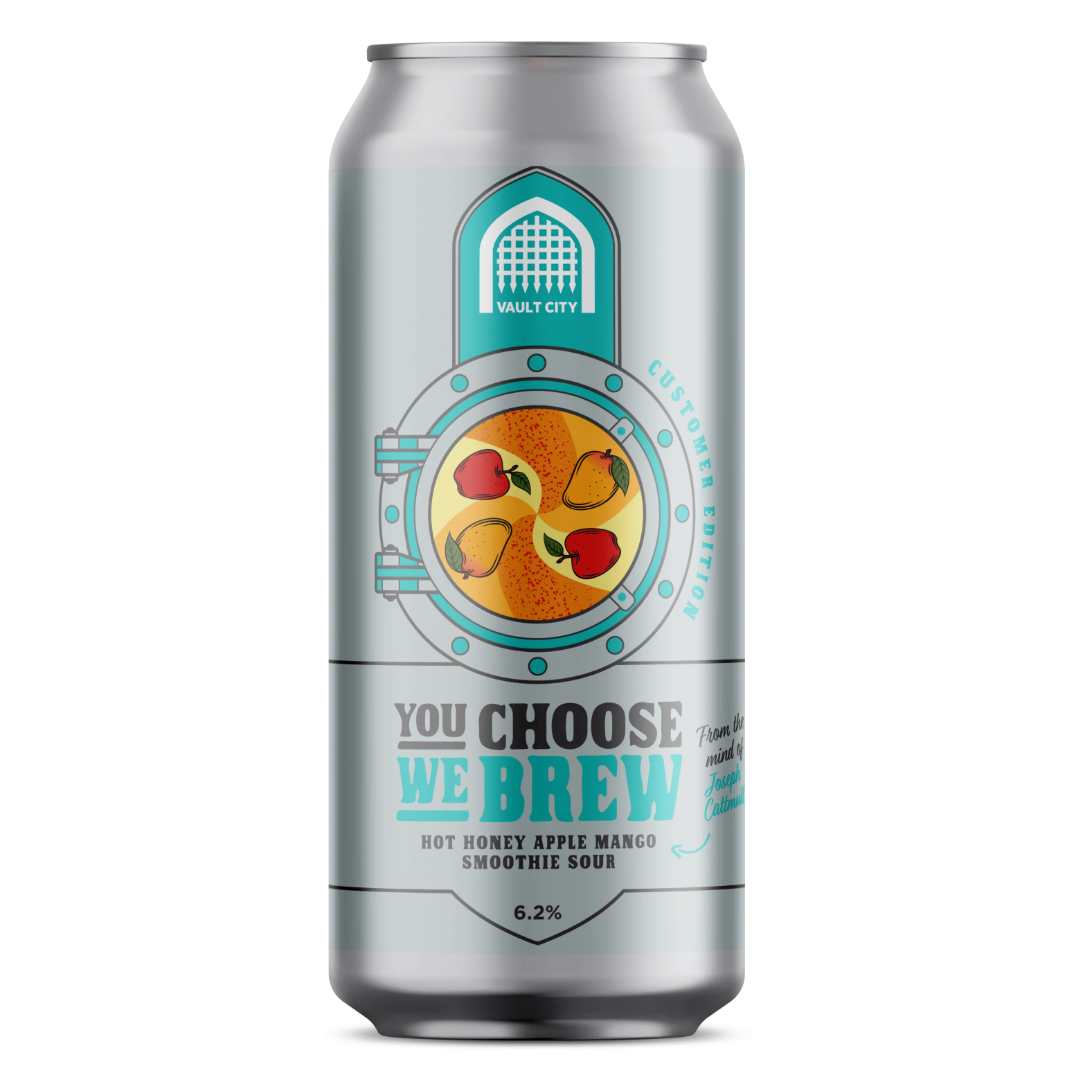 Vault City You Choose, We Brew Hot Honey Apple Mango Sour