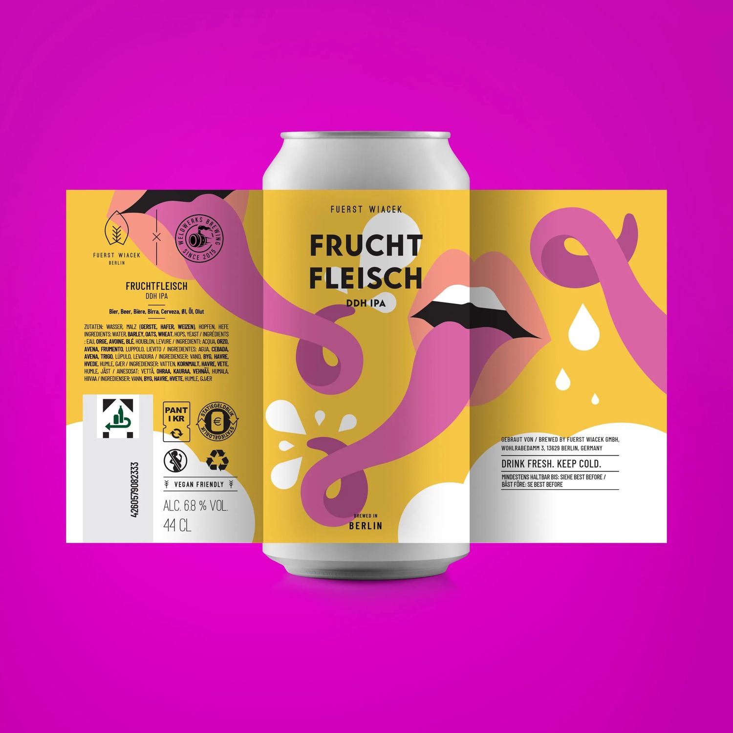Fuerst Wiacek x Weldwerks Fruchtfleisch DDH IPA