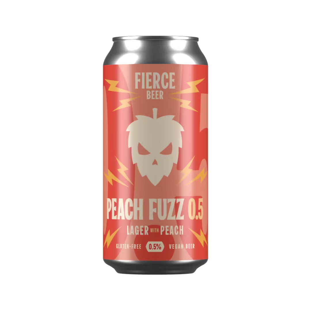Fierce Peach Fuzz 0.5 Alcohol Free Lager