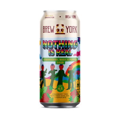 Brew York Nothing Is Real Strawberry Basil &amp; Pepper Sour