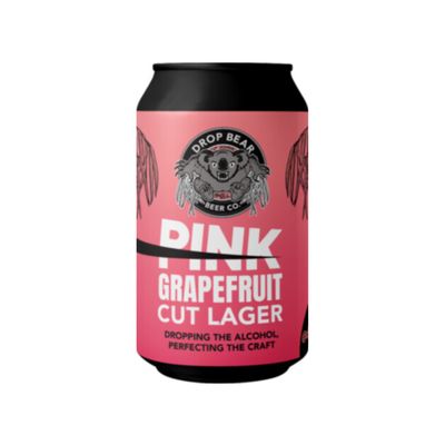 Drop Bear Pink Grapefruit Cut Lager Alcohol Free Lager