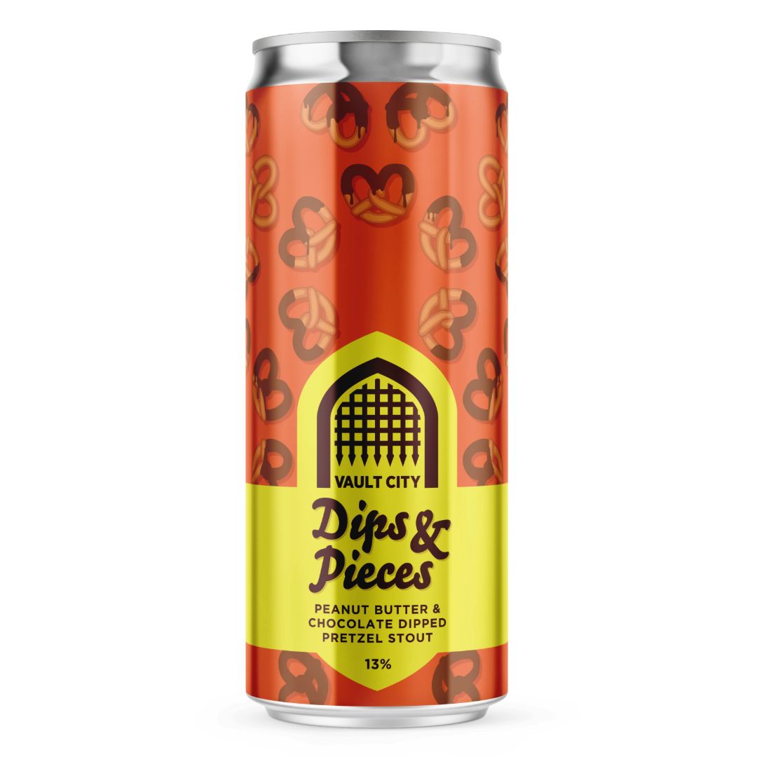 Vault City Dips &amp; Pieces Peanut Butter &amp; Chocolate Dipped Pretzel Imperial Stout