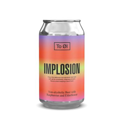 To Ol Implosion FRUITED Raspberry &amp; Elderflower Non Alcoholic Beer