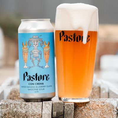 Pastore Con Crema Mango Banana Blueberry Guava Smoothie Sour