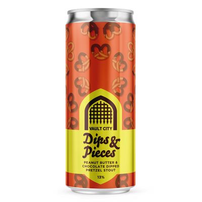 Vault City Dips &amp; Pieces Peanut Butter &amp; Chocolate Dipped Pretzel Imperial Stout