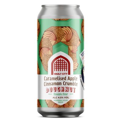 Vault City Caramelised Apple Cinnamon Crumble Doughnut Session Sour