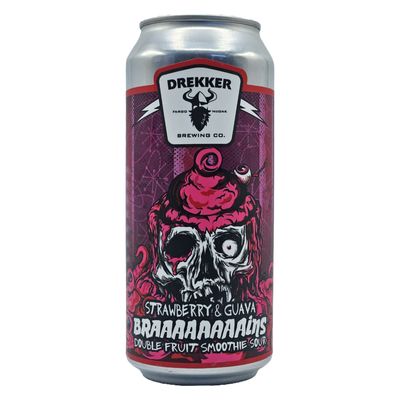 Drekker Strawberry &amp; Guava Braaaaaaaains Double Fruit Smoothie Sour