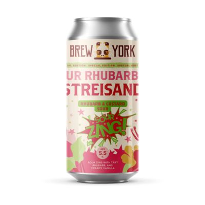 Brew York SOUR Rhubarbra Streisand Rhubarb &amp; Custard Sour